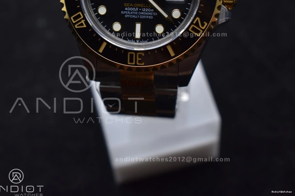 Two Sea-Dweller GMF on 126603 Dial Edition SS V A2824 Best YG YG SS 1061 Upgraded Black Tone Bracelet 1012